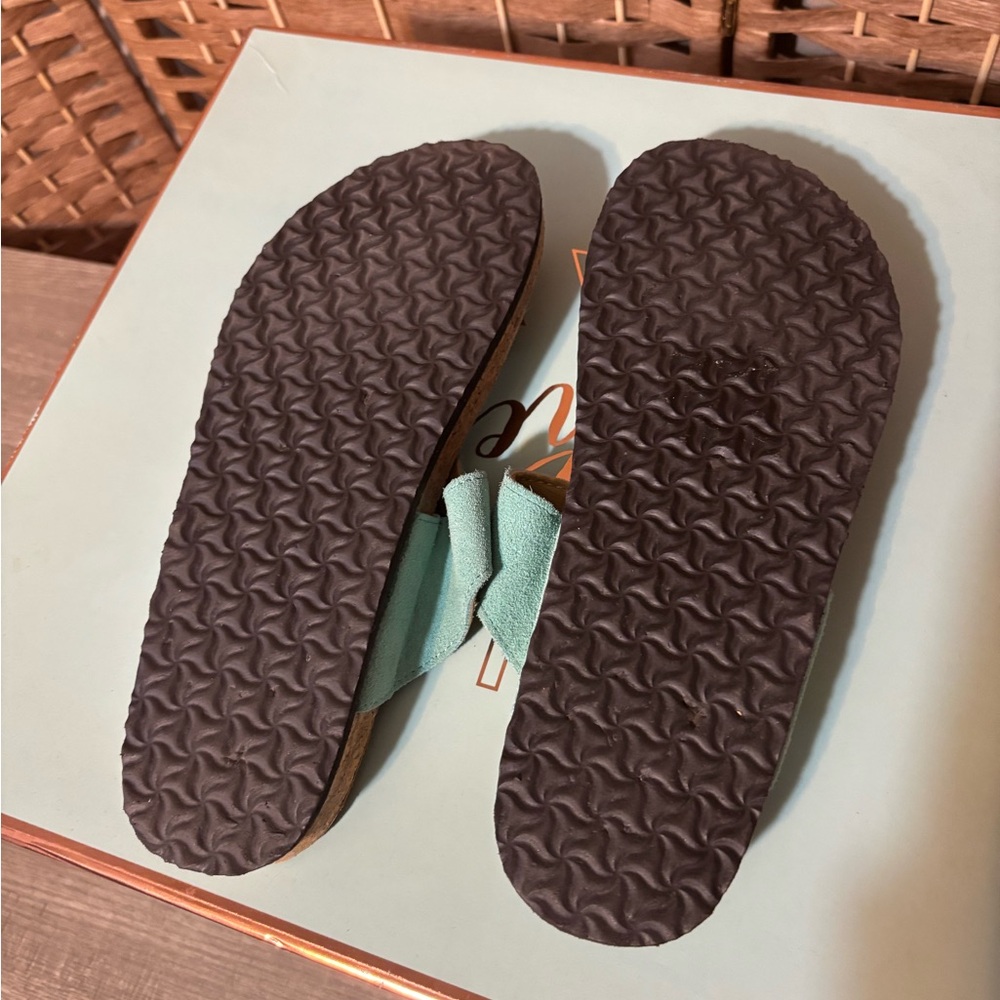 Women’s Teal Sandals - Picture 2 of 2